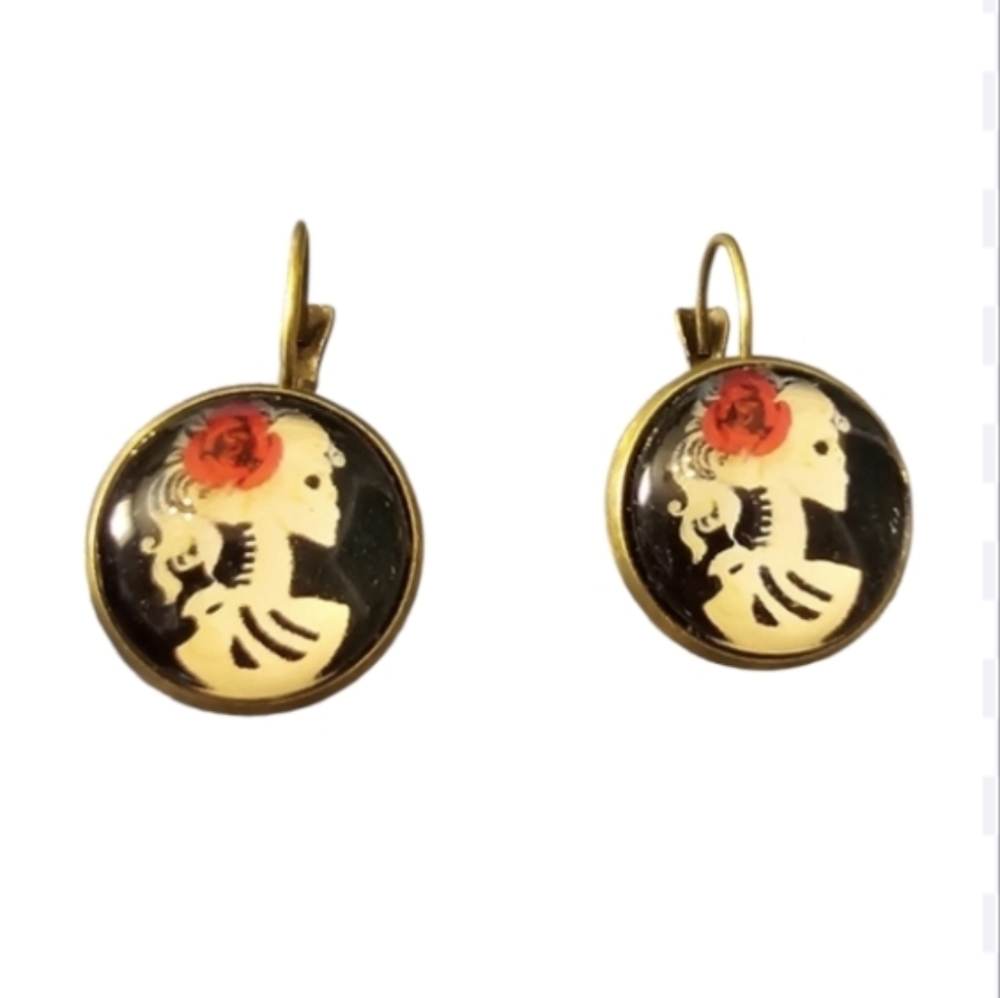 Living Dead Girl Earrings in EUC